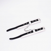 Бело-красные кожаные оковы - Crazy Handmade - купить с доставкой в Новокуйбышевске