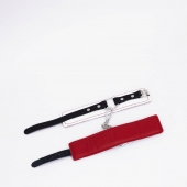 Бело-красные кожаные оковы - Crazy Handmade - купить с доставкой в Новокуйбышевске