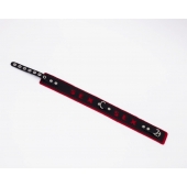 Черно-красный ошейник Sex - Crazy Handmade - купить с доставкой в Новокуйбышевске