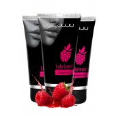 Набор из 3 съедобных лубрикантов JUJU со вкусом малины - JuJu - купить с доставкой в Новокуйбышевске