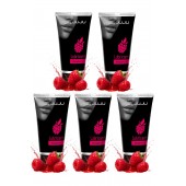 Набор из 5 съедобных лубрикантов JUJU со вкусом малины - JuJu - купить с доставкой в Новокуйбышевске