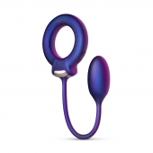 Фиолетовое эрекционное виброкольцо с анальным шариком Eclipse - ONE DC B.V. - в Новокуйбышевске купить с доставкой