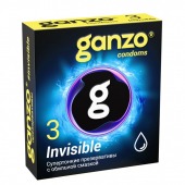 Супертонкие презервативы Ganzo Invisible - 3 шт. - Ganzo - купить с доставкой в Новокуйбышевске