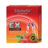 Стимулирующая насадка Sitabella Extender  Клубника - Sitabella - купить с доставкой в Новокуйбышевске