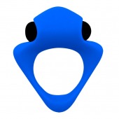 Синее эрекционное кольцо Wooomy Tribeс с вибрацией - Adrien Lastic - в Новокуйбышевске купить с доставкой