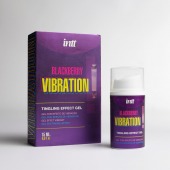 Стимулирующий гель с эффектом вибрации Blackberry Vibration - 15 мл. - INTT - купить с доставкой в Новокуйбышевске