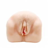 Телесный мастурбатор-вагина с оволосением и вибрацией - Baile - в Новокуйбышевске купить с доставкой