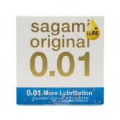 Увлажнённый презерватив Sagami Original 0.01 Extra Lub - 1 шт. - Sagami - купить с доставкой в Новокуйбышевске