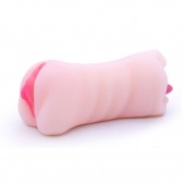 Телесный двусторонний мастурбатор - вагина и ротик - Boys of Toys - в Новокуйбышевске купить с доставкой