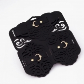 Фигурный набор для БДСМ-игр с узорами и золотистой фурнитурой - Crazy Handmade - купить с доставкой в Новокуйбышевске