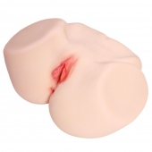 Мастурбатор-полуторс с двойным слоем материала и вибрацией Jenny Onahole Real Vagina - KOKOS - в Новокуйбышевске купить с доставкой