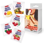 Набор из 5 саше съедобных смазок Tutti-Frutti - Биоритм - купить с доставкой в Новокуйбышевске