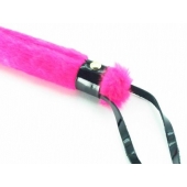 Нежная плеть с розовым мехом BDSM Light - 43 см. - БДСМ Арсенал - купить с доставкой в Новокуйбышевске