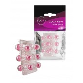 Прозрачная сквозная насадка на пенис с цветными шариками - Erowoman-Eroman - в Новокуйбышевске купить с доставкой