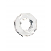 Прозрачное эрекционное кольцо в форме гайки - Sex Expert - в Новокуйбышевске купить с доставкой