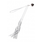 Белая кожаная плеть - 50 см. - Pecado - купить с доставкой в Новокуйбышевске