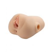 Телесный мастурбатор с вибрацией Double Pounder Vibrating Squeeze Stroker - Pipedream - в Новокуйбышевске купить с доставкой