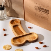 Деревянное блюдо для подачи в форме члена (25 х 16,5 х 1,7 см) - Сима-Ленд - купить с доставкой в Новокуйбышевске