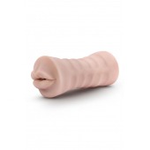 Телесный мастурбатор-ротик Nicole Vibrating Masturbator - Blush Novelties - в Новокуйбышевске купить с доставкой