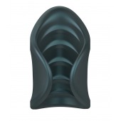 Серый сквозной мастурбатор с вибрацией Manwan Starter - Manwan - в Новокуйбышевске купить с доставкой