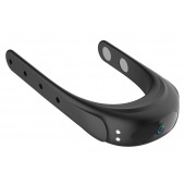 Черное эрекционное виброкольцо на ремешках - Boys of Toys - в Новокуйбышевске купить с доставкой