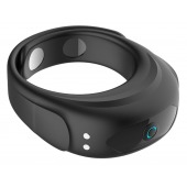 Черное эрекционное виброкольцо на ремешках - Boys of Toys - в Новокуйбышевске купить с доставкой