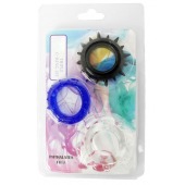 Набор из 3 эрекционных колец разного цвета и рельефа - Boys of Toys - в Новокуйбышевске купить с доставкой