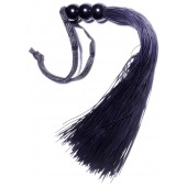 Черная силиконовая плетка - 25,4 см. - Boys of Toys - купить с доставкой в Новокуйбышевске