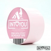 Розовый скотч для фиксации Non-Sticky Bondage Tape - 15 м. - Intoyou - купить с доставкой в Новокуйбышевске
