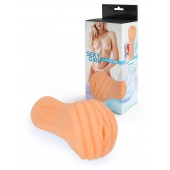 Эластичный мастурбатор в виде вагины телесного цвета - Sexy Girl - в Новокуйбышевске купить с доставкой