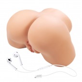 Телесный мастурбатор Olivia с 2 любовными отверстиями - Baile - в Новокуйбышевске купить с доставкой