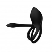 Черное эрекционное виброкольцо Bayek с пультом ДУ - Zalo - в Новокуйбышевске купить с доставкой