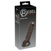 Насадка на пенис Rebel smoke с рёбрышками и отверстием под мошонку - Orion - в Новокуйбышевске купить с доставкой