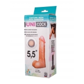 Фаллическая насадка Харнесс UNICOCK 5,5  - 17 см. - LOVETOY (А-Полимер) - купить с доставкой в Новокуйбышевске