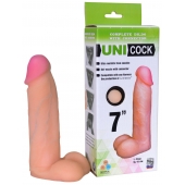Фаллическая насадка Харнесс UNICOCK 7  - 19 см. - LOVETOY (А-Полимер) - купить с доставкой в Новокуйбышевске