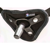 Страпон с 2 насадками и вибрацией UniStrap - 20 и 18 см. - LOVETOY (А-Полимер) - купить с доставкой в Новокуйбышевске