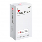 Ультратонкие презервативы Unilatex Ultra Thin - 12 шт. + 3 шт. в подарок - Unilatex - купить с доставкой в Новокуйбышевске