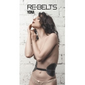 Пояс с клёпками Yona Black - Rebelts - купить с доставкой в Новокуйбышевске