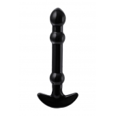 Элегантный чёрный анальный стимулятор с шариками на стволе - 15,5 см. - Sexus