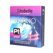 Стимулирующая насадка со спиралью из усиков Platino  Шторм - Sitabella - купить с доставкой в Новокуйбышевске
