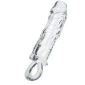 Прозрачная насадка с петлёй для фиксации - 14 см. - ToyFa - в Новокуйбышевске купить с доставкой