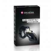Пояс верности с электростимуляцией Mystim Pubic Enemy No1 Black Edition - MyStim - купить с доставкой в Новокуйбышевске