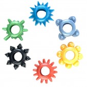 Набор из 6 разноцветных эрекционных колец - Toyfa Basic - в Новокуйбышевске купить с доставкой