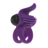 Эрекционное кольцо с подхватом мошонки и стимуляцией клитора Bullet Lastic Ring - Adrien Lastic - в Новокуйбышевске купить с доставкой