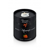 Массажная свеча с ароматом клубники Bougie de Massage Gourmande Fraise - 80 мл. - Plaisir Secret - купить с доставкой в Новокуйбышевске
