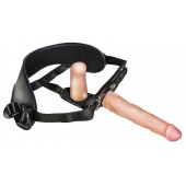 Женский страпон с вагинальной пробкой Woman Strap - 18 см. - LOVETOY (А-Полимер) - купить с доставкой в Новокуйбышевске