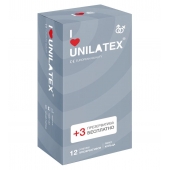 Презервативы с рёбрами Unilatex Ribbed - 12 шт. + 3 шт. в подарок - Unilatex - купить с доставкой в Новокуйбышевске