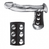 Утяжка на пенис на кнопочках 100% PVC STRAP WITH METAL SNAP - BlueLine - купить с доставкой в Новокуйбышевске