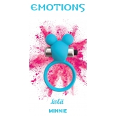 Голубое эрекционное виброколечко Emotions Minnie Breeze - Lola Games - в Новокуйбышевске купить с доставкой