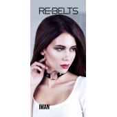 Чёрный чокер-кляп Iman Black - Rebelts - купить с доставкой в Новокуйбышевске